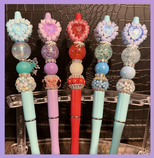 PREMADE SUGAR HEART PENS
